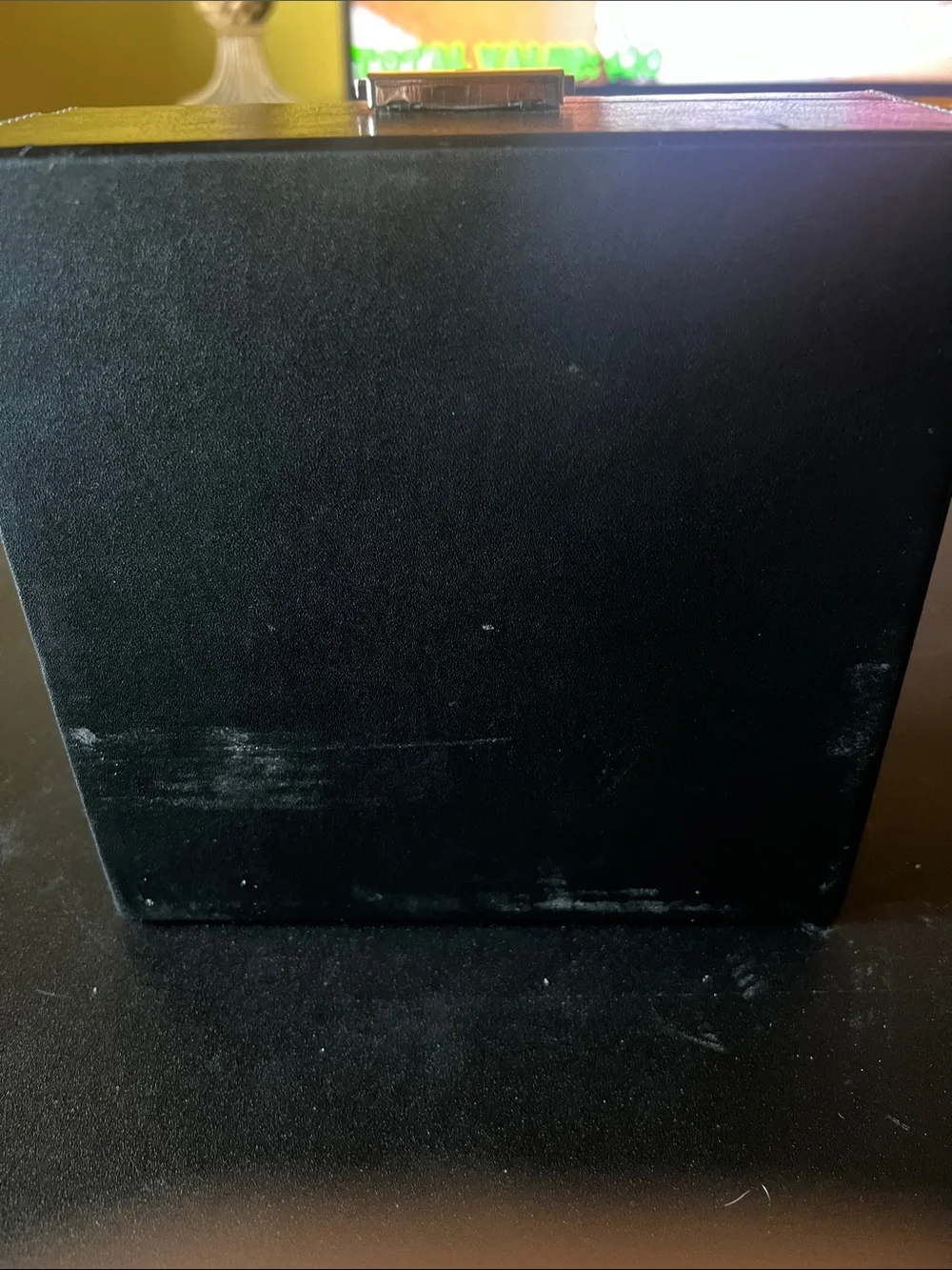 Watch Display Case Organizer in Black with Gray Interior - Brand Unspecified
